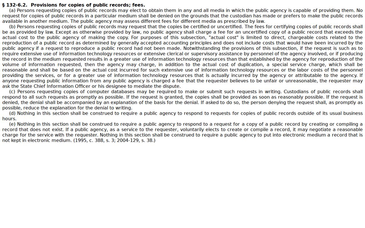 Pender County traffic court records inspection and copy service statute